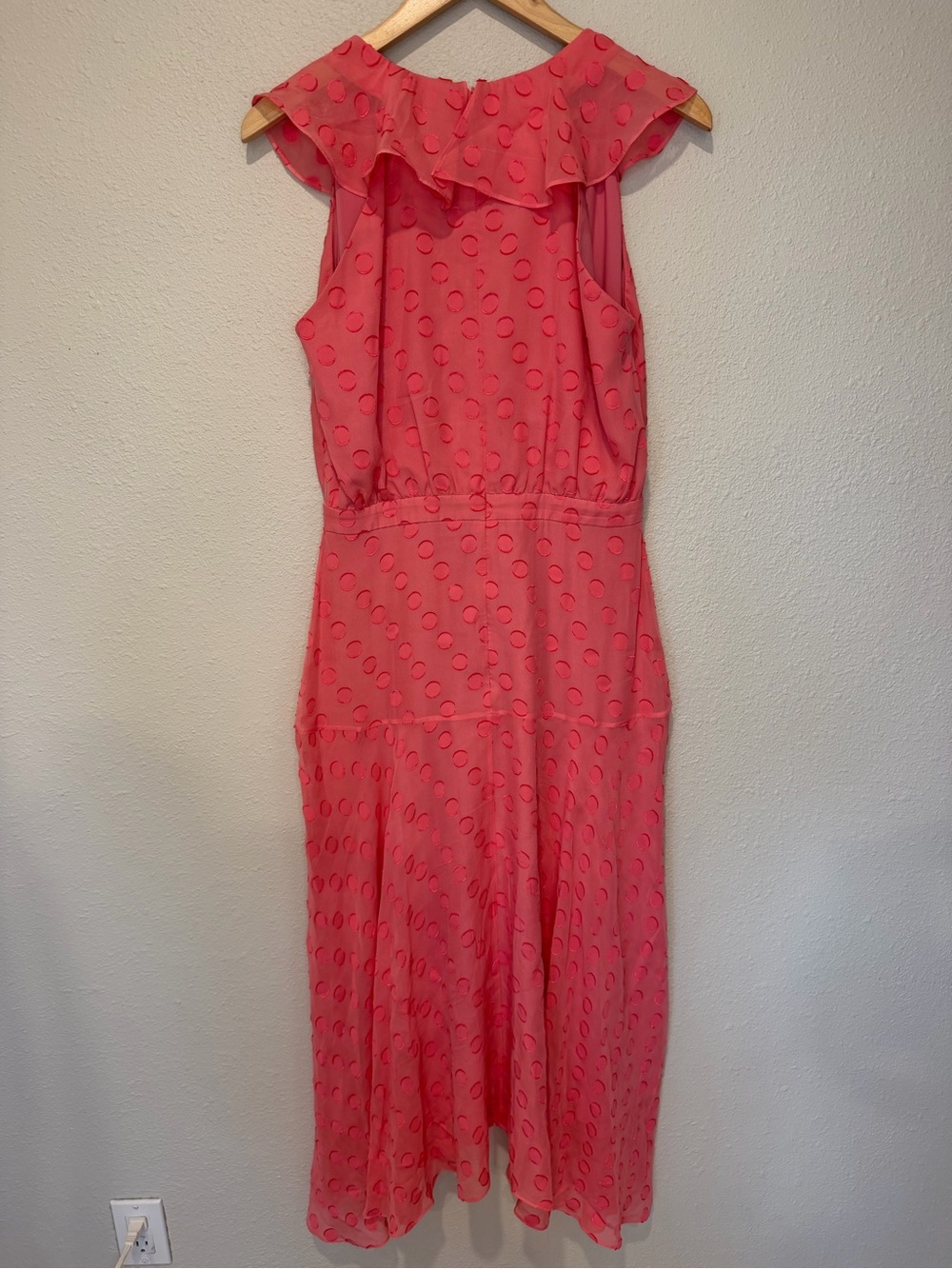 SALONI Rita Pink Ruffled Midi Dress - Picture 10 of 13